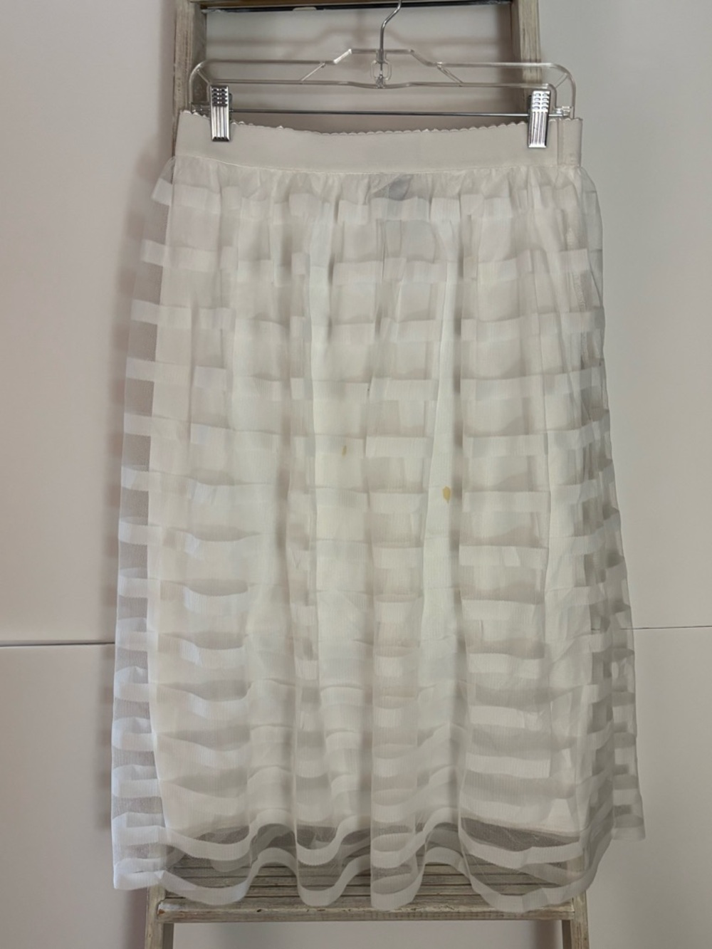 MetroWear Womens Medium skirt Midi Tulle fairy cottagecore sheer boho, whimsical